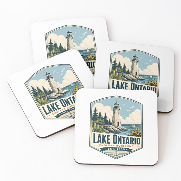 Item preview, Lake Ontario Endless Horizons Est. 1656 Great Lakes Lighthouse Travel Nautical designed and sold by Star3NowForMe.
