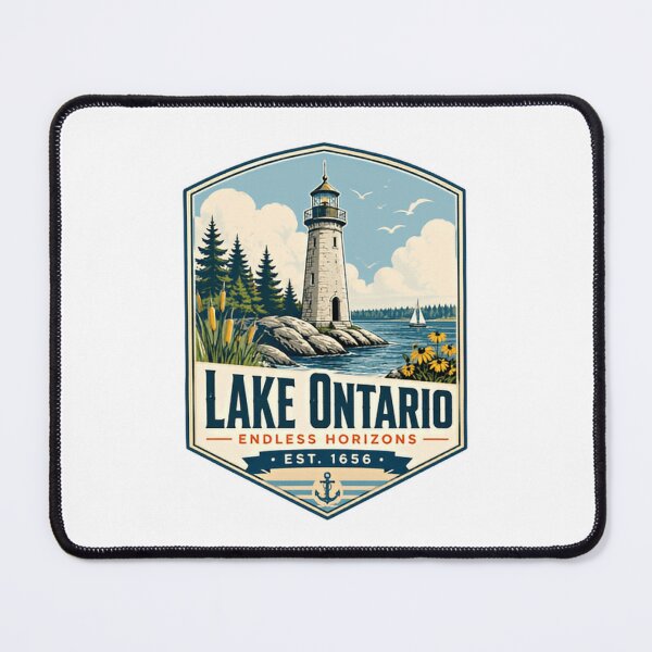 Item preview, Lake Ontario Endless Horizons Est. 1656 Great Lakes Lighthouse Travel Nautical designed and sold by Star3NowForMe.