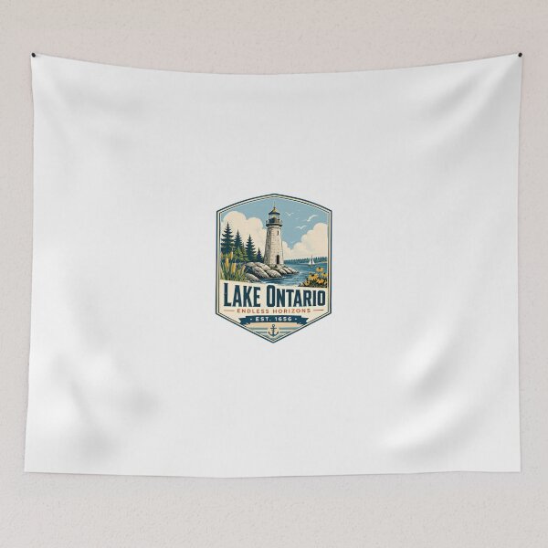 Item preview, Lake Ontario Endless Horizons Est. 1656 Great Lakes Lighthouse Travel Nautical designed and sold by Star3NowForMe.