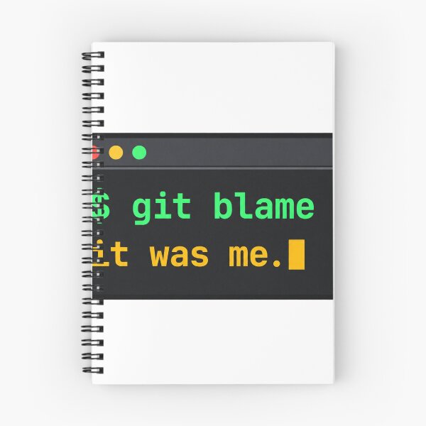 Item preview, Git Blame Says It Was Me Funny Programmer Terminal designed and sold by ys96.