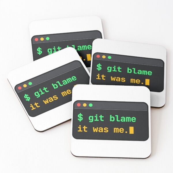 Item preview, Git Blame Says It Was Me Funny Programmer Terminal designed and sold by ys96.