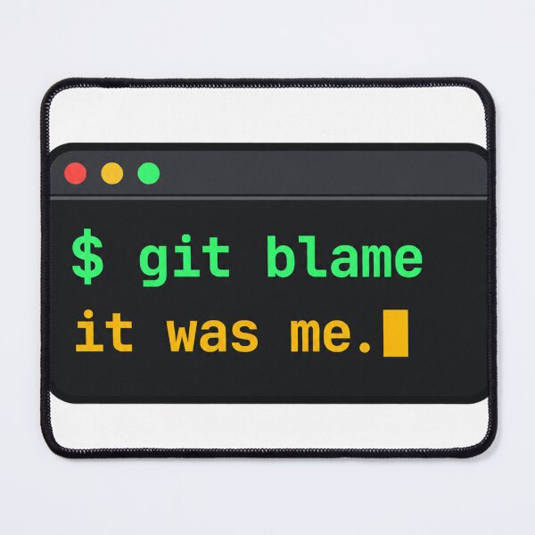 Item preview, Git Blame Says It Was Me Funny Programmer Terminal designed and sold by ys96.