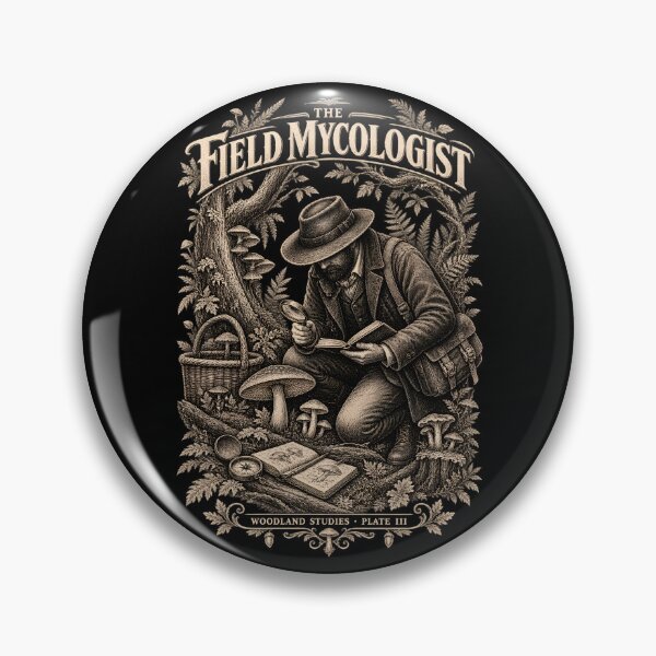 Item preview, The Field Mycologist – Vintage Mushroom Hunter & Naturalist designed and sold by Creatiforge.