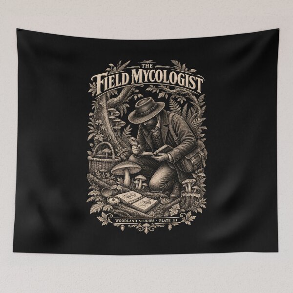 Item preview, The Field Mycologist – Vintage Mushroom Hunter & Naturalist designed and sold by Creatiforge.