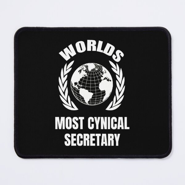 Item preview, Worlds Most Cynical Secretary Globe Laurel Wreath designed and sold by anitabdxeile.