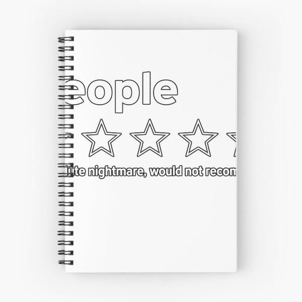 Item preview, People 1 Star Absolute Nightmare Would Not Recommend Funny T-Shirt designed and sold by RoReshop.