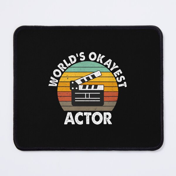 Item preview, World's Okayest Actor Retro Sunset Clapperboard designed and sold by aucesangl.
