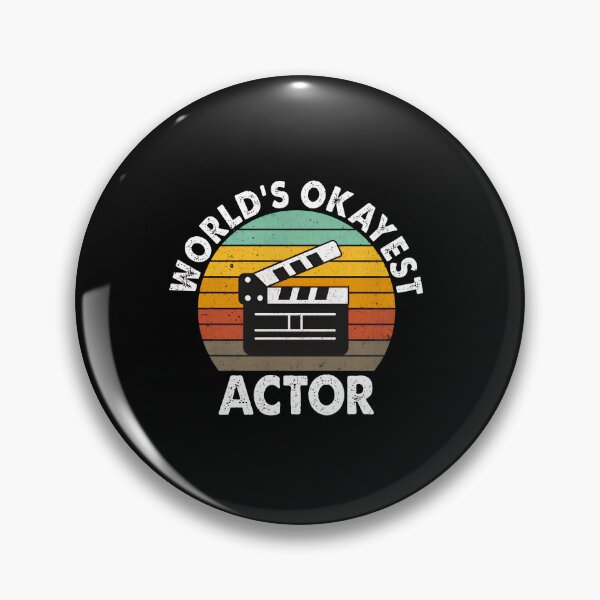 Item preview, World's Okayest Actor Retro Sunset Clapperboard designed and sold by aucesangl.
