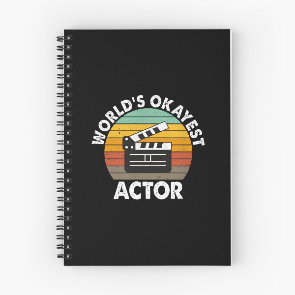 Item preview, World's Okayest Actor Retro Sunset Clapperboard designed and sold by aucesangl.
