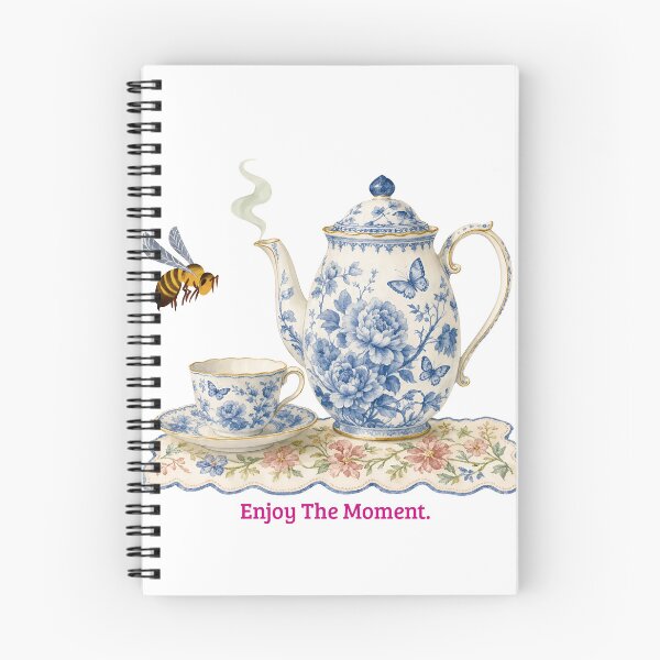Item preview, "Teapot and Cup: Enjoy The Moment." designed and sold by Kuevitaglowshop.