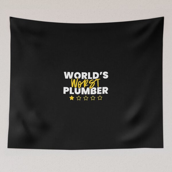Item preview, World's Worst Plumber Funny Rating Design designed and sold by macvwsawada.