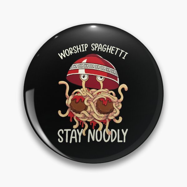 Item preview, Worship Spaghetti Stay Noodly FSM Cartoon Design designed and sold by anitabdxeile.