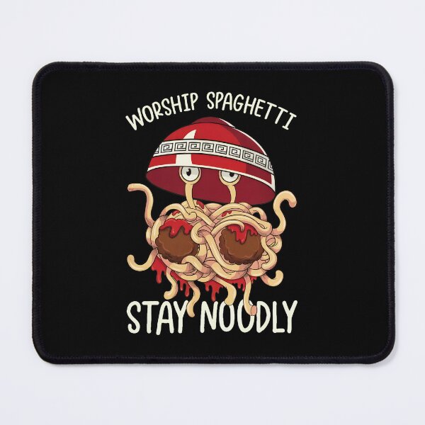 Item preview, Worship Spaghetti Stay Noodly FSM Cartoon Design designed and sold by anitabdxeile.