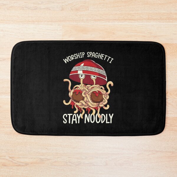 Item preview, Worship Spaghetti Stay Noodly FSM Cartoon Design designed and sold by anitabdxeile.
