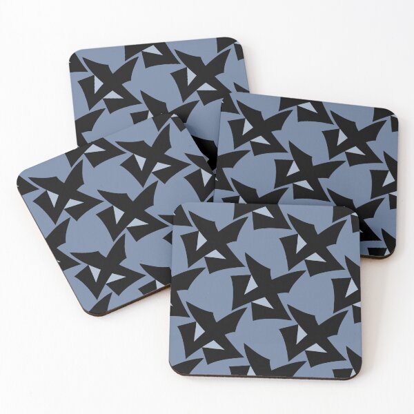 Item preview, Abstract geometric pattern gray blue designed and sold by fuzzyfox.