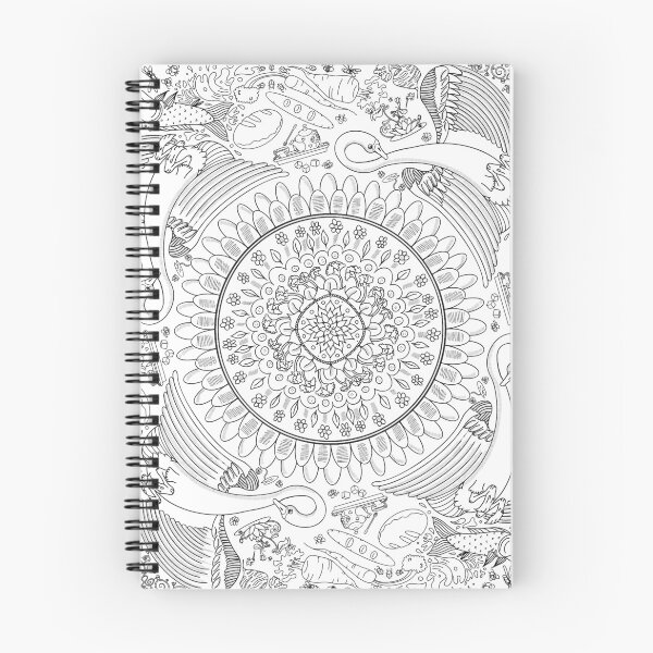Item preview, Swan cottage mandala designed and sold by els-oddities.