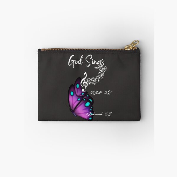 Item preview, God Sings Over Us – Butterfly & Treble Clef Christian Design designed and sold by TetelestaiWeave.