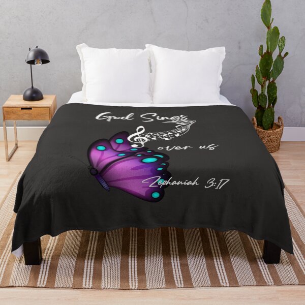 Item preview, God Sings Over Us – Butterfly & Treble Clef Christian Design designed and sold by TetelestaiWeave.