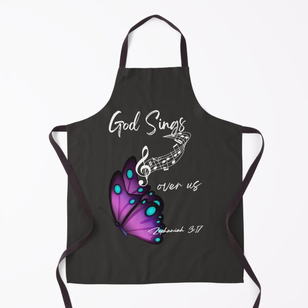 Item preview, God Sings Over Us – Butterfly & Treble Clef Christian Design designed and sold by TetelestaiWeave.