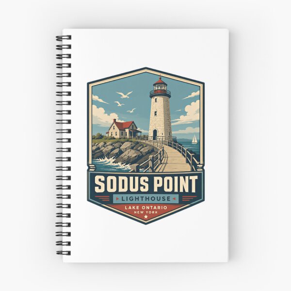 Item preview, Sodus Point Lighthouse Lake Ontario New York Travel Souvenir designed and sold by Star3NowForMe.