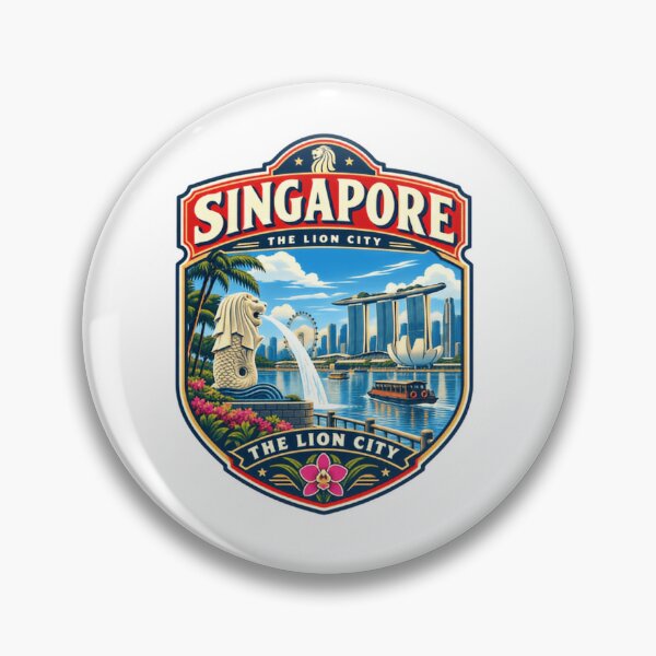 Item preview, Singapore The Lion City Travel Destination Souvenir designed and sold by Simsimah26Parks.