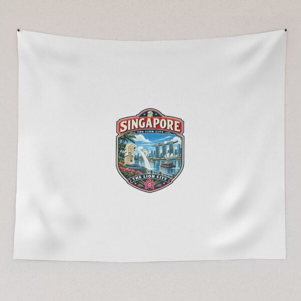 Item preview, Singapore The Lion City Travel Destination Souvenir designed and sold by Simsimah26Parks.