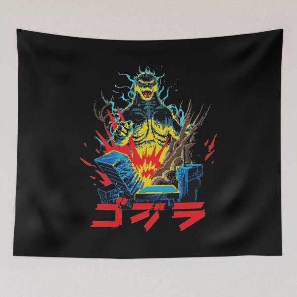 Item preview, Retro Pixel Monster - Destroyed City Design designed and sold by KellyJone53592.