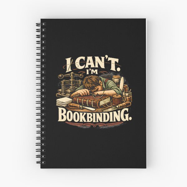 Item preview, Bookbinding Humor Vintage Workshop Design designed and sold by ShopAndFun.