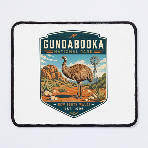 Item preview, Gundabooka National Park New South Wales Est. 1996 Australian Park Emu Travel designed and sold by Star3NowForMe.