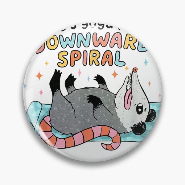 Item preview, Possum Overwhelmed Today's Yoga Pose is Downward Spiral T-Shirt designed and sold by KTY-NUSS.
