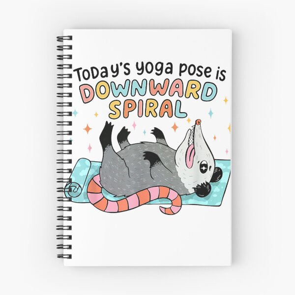 Item preview, Possum Overwhelmed Today's Yoga Pose is Downward Spiral T-Shirt designed and sold by KTY-NUSS.