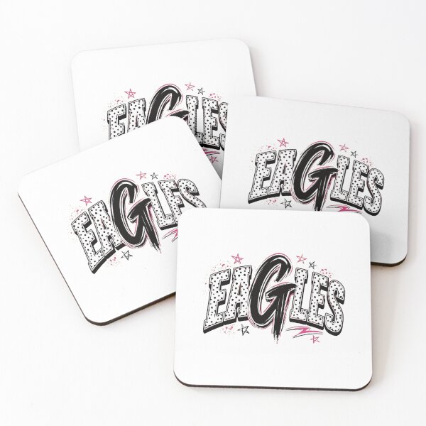 Item preview, EAGLES Polka Dot Pink Stars Team Pride designed and sold by anamartineze.
