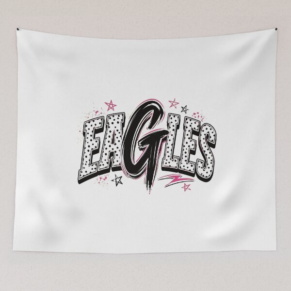 Item preview, EAGLES Polka Dot Pink Stars Team Pride designed and sold by anamartineze.