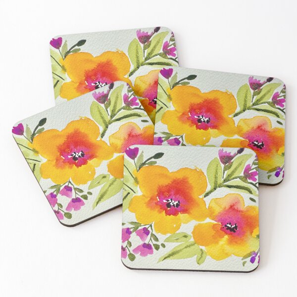 Item preview, Watercolour Bright Loose Florals designed and sold by LakeArtWorks.