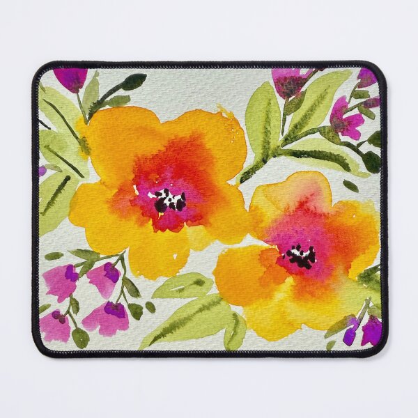 Item preview, Watercolour Bright Loose Florals designed and sold by LakeArtWorks.