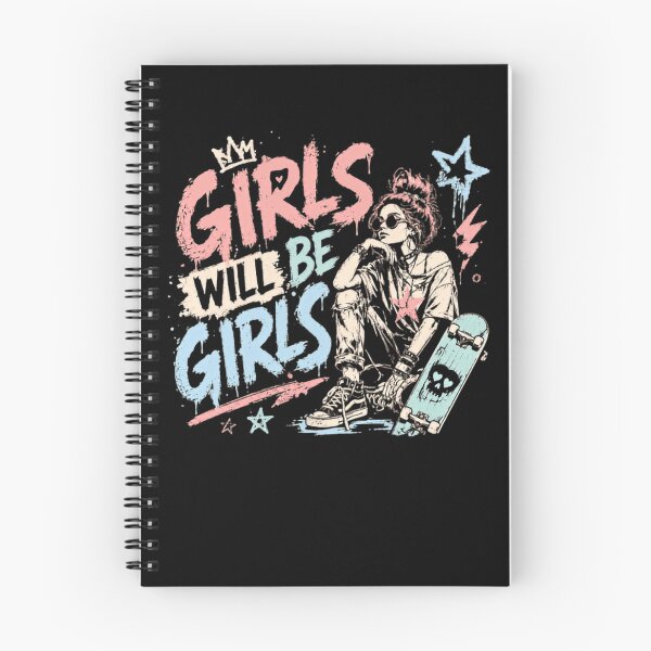 Item preview, Girls Will Be Girls Skater Girl Empowerment Youth Culture designed and sold by RetroMini2026.