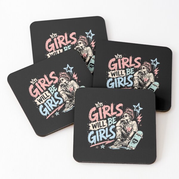 Item preview, Girls Will Be Girls Skater Girl Empowerment Youth Culture designed and sold by RetroMini2026.