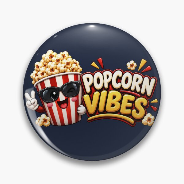 Item preview, Popcorn Vibes – Cute Funny Movie Night Design designed and sold by HO•Designs.