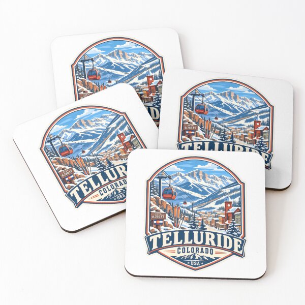 Item preview, Telluride Colorado USA Ski Resort Mountain Travel Skier Snowboarder designed and sold by Simsimah26Parks.