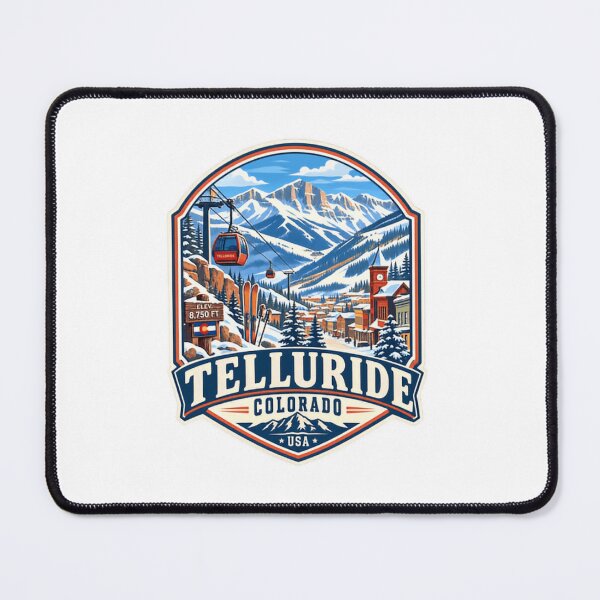 Item preview, Telluride Colorado USA Ski Resort Mountain Travel Skier Snowboarder designed and sold by Simsimah26Parks.