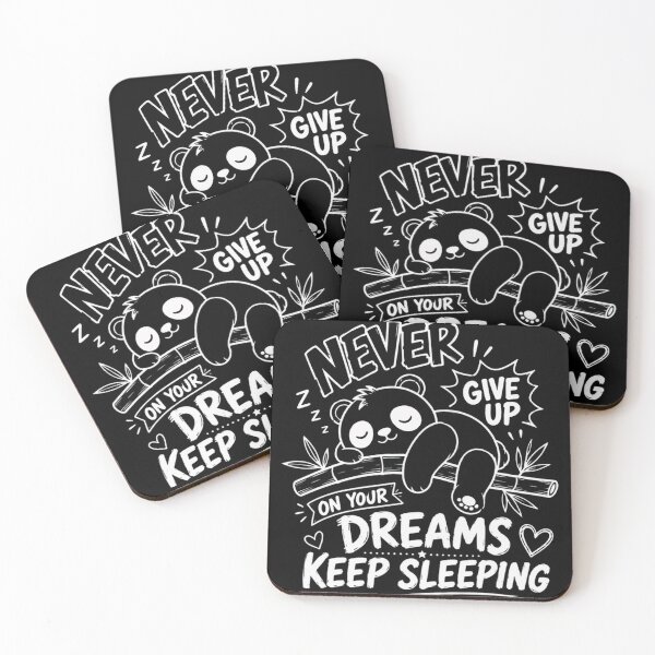Item preview, Never Give Up On Your Dreams Keep Sleeping Funny Panda Sleep Lover designed and sold by JonesFlora2025.