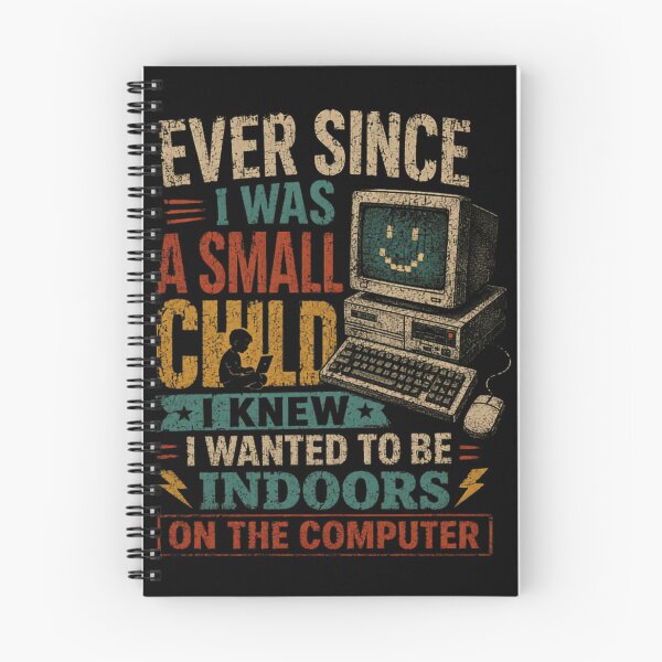 Item preview, Ever Since I Was A Small Child I Knew I Wanted To Be Indoors On The Computer | Retro Computer Programmer Introvert Gamer designed and sold by RetroMini2026.