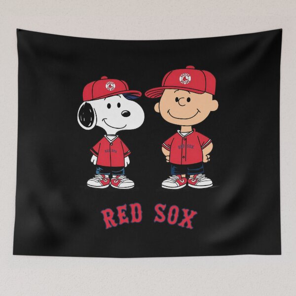 Item preview, Charlie Brown Snoopy Red Sox Baseball  designed and sold by StreetMood-Flux.