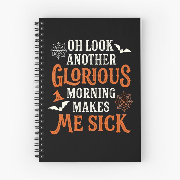 Item preview, Oh Look Another Glorious Morning Makes Me Sick – Sarcastic Witch Not a Morning Person Vintage Halloween designed and sold by FestivityFinds.