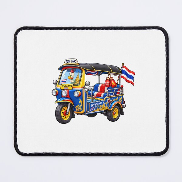 Item preview, Thai Tuk Tuk Side View Vector Illustration designed and sold by Mhop2.