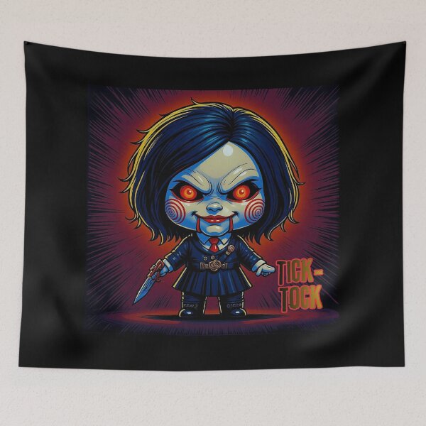 Item preview, Chibi Billy the Puppet – “Tick‑Tock” Halloween Fan Art designed and sold by AADesigns42.