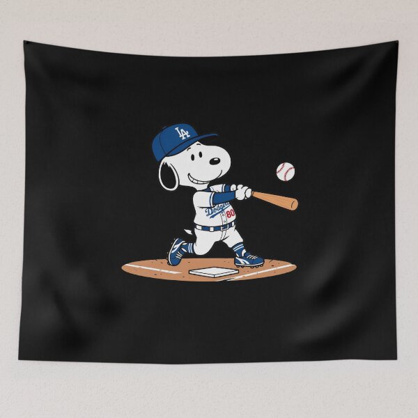 Item preview,  Charlie Brown Snoopy Los Ang Dodgersss Baseball designed and sold by StreetMood-Flux.
