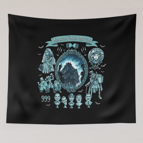 Item preview, Spooky Mansion Ghostly Mortals Retro Tee designed and sold by EdwardSch73241.