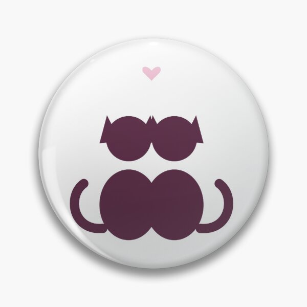 Item preview, Two Cats Cuddling Heart Shape designed and sold by B&H.