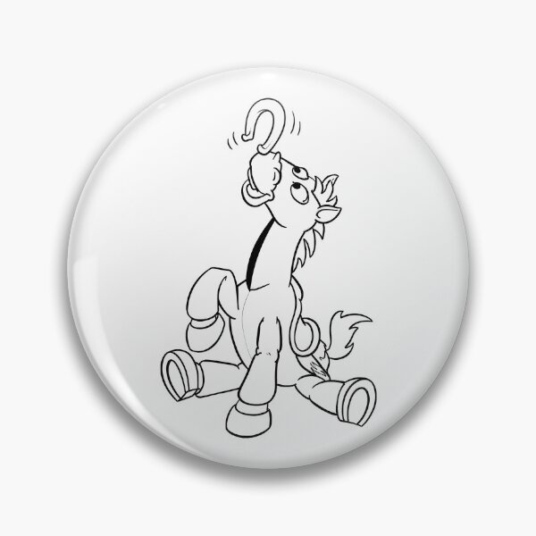 Item preview, Playful Horse Sitting Horseshoe Line Art designed and sold by Snyder93.